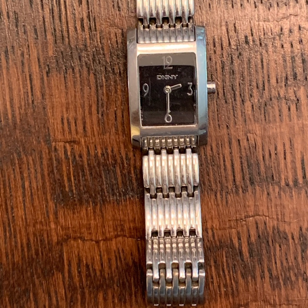 Dkny Ny-3607 Black Dial Rectangular Bracelet Watc… - image 2